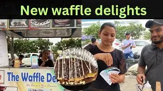 World best kicky Oreo waffle || અત્યાર સુધીનું સોથી સસ્તું ને સારું વફેલ near Rahul raj mall surat