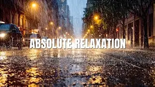 Rain Sounds on a Busy City Street | 4K Urban Rain ASMR for Sleeping & Study