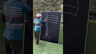How to draw Indian Flag 🇮🇳 Amazing drawing! #india