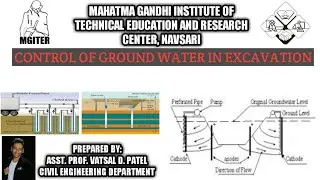 CONTROL OF GROUND WATER IN EXCAVATION ~ Advanced Construction & Equipment (2160601) @MGITER, NAVSARI