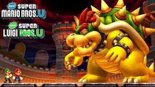 New Super Mario Bros. U + New Super Luigi U - Final Boss Battle