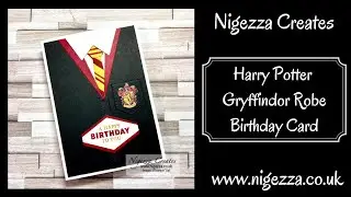 Harry Potter  Gryffindor Robe Birthday Card