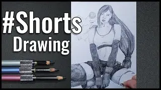 #Shorts Time lapse drawing Tifa from Final Fantasy