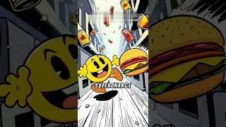 What if Pac-Man started eating modern junk food instead of dots? 🍔🍕