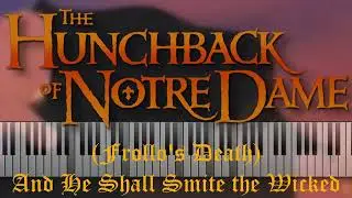 Hunchback of Notre Dame - And He Shall Smite the Wicked, Frollo's Death (Piano, Sync to Film) Menken