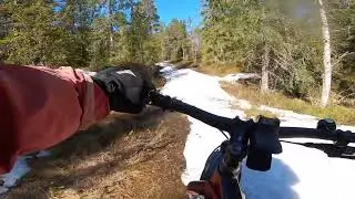 Sn&oslash;flekktur i Bymarka i Trondheim