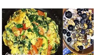Scrambled Eggs with Spinach and Tomatoes | Onyi Sunshine Emy