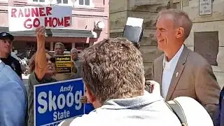 (Warning: Explicit Language) Rauner shouted at by Union Protesters in Ottawa, 6/6/16