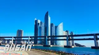 Take a walk to Gwangalli Waterside Park | Busan is a great city for walking | 센텀에서 광안리수변공원까지 산책 | 4K