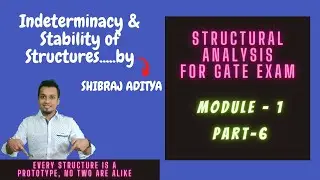 Best Structural Analysis Lectures For GATE 2022-2023 (CIVIL) | Module -1 | Part -6 | SHIBRAJ ADITYA