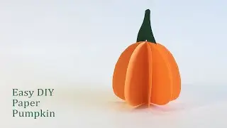 How to make a 3D paper pumpkin | DIY Halloween Crafts for Kids
