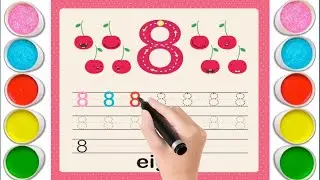 Learning the Number 8:Fun Tracing and Counting Activities for Kids