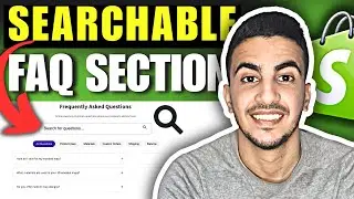 How To Create FAQ Accordion Page/Section in Shopify (Searchable FAQ)