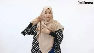 Tutorial Pashmina Menutup Dada Simpel Dengan Aksen Lipit