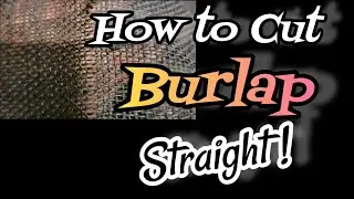 This HACK will Unfrustrate You! Cutting BURLAP is TRICKY! Easy EARRING DISPLAY Material