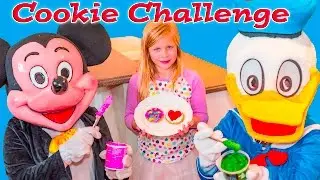 ASSISATANT Cookie Decorating Contest with Mickey Mouse + Doc McStuffins Funny Challenge Video