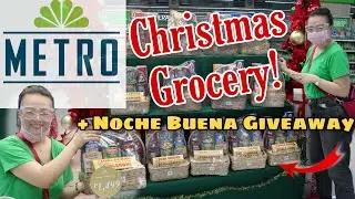 CHRISTMAS GROCERY SHOPPING! (3K Pesos Budget!) | NOCHE BUENA GIVEAWAY! | Nins Po