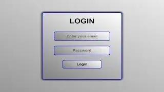 Responsive animated login form using only HTML & CSS