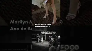 Ana de Armas Side-by-Side with Marilyn Monroe 1955 in Netflix's BLONDE 2022 | White Dress Scene