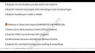 BCS502 Computer Networks &ndash; Module-wise Important & Repeated Questions | VTU 5th Sem