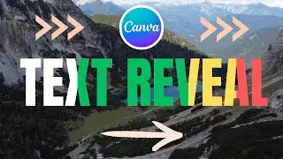 How To Create a Colorful Text Reveal Effect in Canva - Tutorial