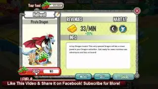 Dragon City Pirate Dragon Level 1 to 10