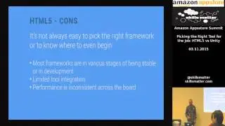 Picking the Right Tool for the Job: HTML5 vs Unity