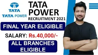 TATA Power Recruitment 2021 | Graduate Engineer Trainee | Latest Engineering Jobs 2021