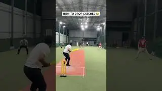 How to Drop Catches 😂 Cricket Worst Day in Fielding & Catching Ever 🤯🏏 #cricket #shorts #funny