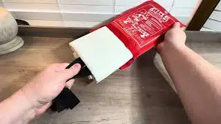 Emergency fire blanket for home fire prevention 