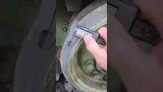 M4A3E8 Easy Eight Sherman Tank Idler Wheel Rubber Thickness actual measurements