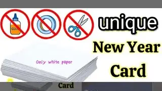 New year card making with only white paper at Jatan play group#newyear#welcome#cards#kidsactivities.