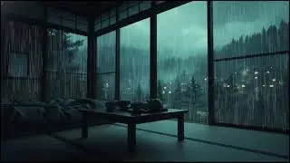 Soothing Forest Cabin Rain with Soft Thunder 🌧️ | Relax the Mind for Deep Rest