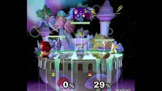 I found a melee peach side b edge cancel setup
