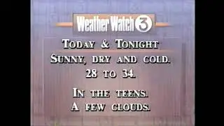 WFSB: CBS This Morning - Weather Cut In [2-10-1992]