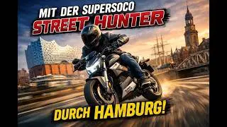 Super Soco Street Hunter - Fahrt durch Hamburg - Manchmal muss man auch warten...