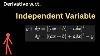 Derivative by First Principle w.r.t. Independent Variable | Class 11 & 12 English, (G12,C2,20)