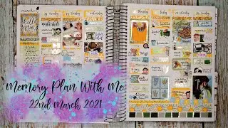 Ad ✿ Memory Plan With Me ✿ Functional Flexi Planner ✿ Tilly Journals ✿ Plannerface ✿ 22nd March 2021