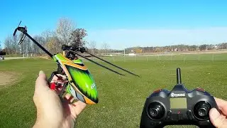 Обзор лётного испытания вертолёта Eachine E130 для начинающих с удержанием высоты