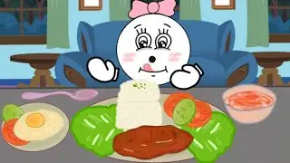 ||Asmr||Eating vietnamese Food mukbang Animation