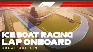 Silverstone Circuit (British GP) in Minecraft | Ice Boat Racing
