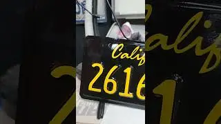 Black out plate  wrap  for the garage