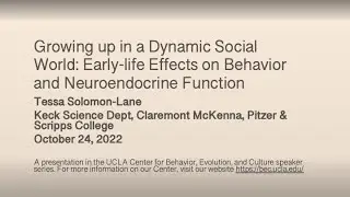 Tessa Solomon Lane - Early-life Effects on Behavior and Neuroendocrine Function