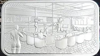 Heist Series (Bar #2) - The Strip Club - 1oz - Art Bar - .999 Fine Silver