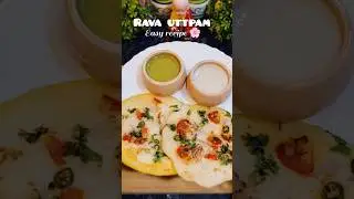 Rava Uttapam Recipe 😋| Soft & Fluffy | No Fermentation Needed #ravauttapam #viralshorts #viralvideo