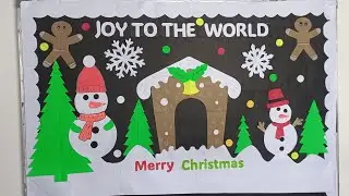 Bulletin board /Soft board /classroom and Christmas Decoration ideas #diy #christmas #decoration 