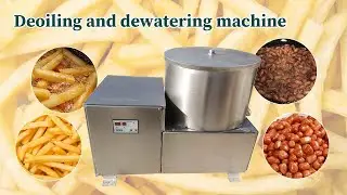 Deoiling machine | hydro oil dryer | how to remove oil from fried food (fried chicken, french fries)