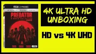 Bildvergleich HD vs Ultra HD - Predator Trilogy 4K Unboxing German