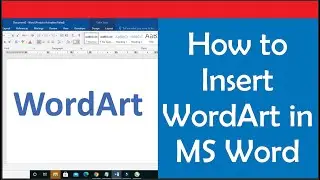 How to add WordArt in Word