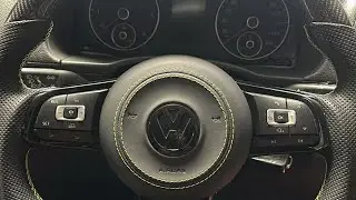 Caddy Mk3 Custom Made Steering Wheel with cruise on the wheel. Mk7 R steering wheel 